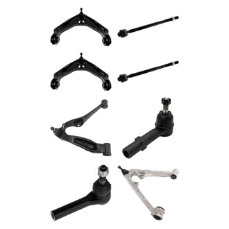 TRQ® - Front Lower and Upper Control Arm with Ball Joint and Tie Rod End Kit