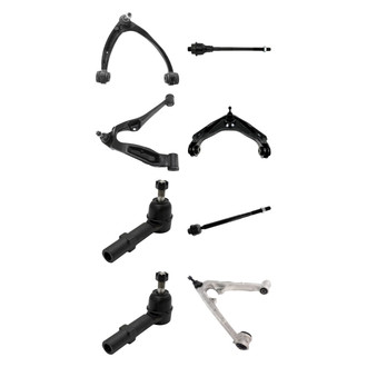 TRQ® - Front Lower and Upper Control Arm with Ball Joint and Tie Rod End Kit