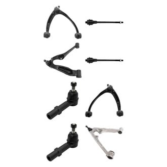 TRQ® - Front Lower and Upper Control Arm with Ball Joint and Tie Rod End Kit