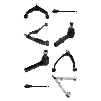 TRQ® - Front Lower and Upper Control Arm with Ball Joint and Tie Rod End Kit