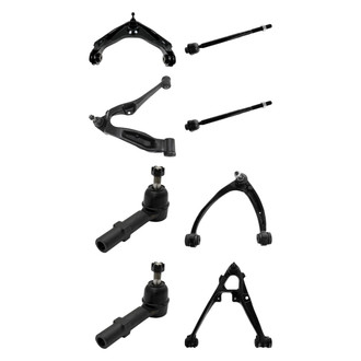 TRQ® - Front Lower and Upper Control Arm with Ball Joint and Tie Rod End Kit