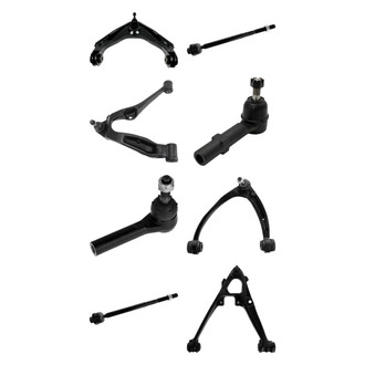 TRQ® - Front Lower and Upper Control Arm with Ball Joint and Tie Rod End Kit