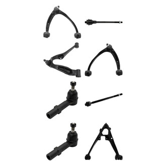 TRQ® - Front Lower and Upper Control Arm with Ball Joint and Tie Rod End Kit