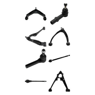 TRQ® - Front Lower and Upper Control Arm with Ball Joint and Tie Rod End Kit