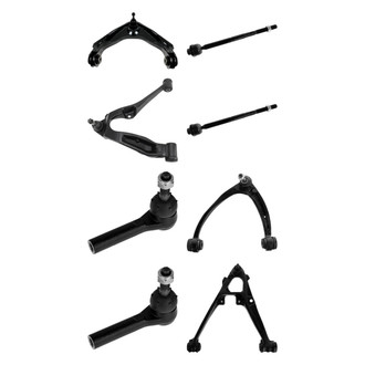 TRQ® - Front Lower and Upper Control Arm with Ball Joint and Tie Rod End Kit