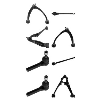 TRQ® - Front Lower and Upper Control Arm with Ball Joint and Tie Rod End Kit