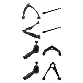 TRQ® - Front Lower and Upper Control Arm with Ball Joint and Tie Rod End Kit