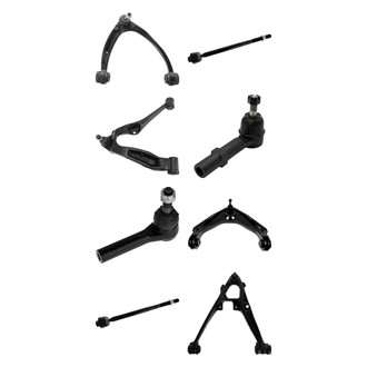 TRQ® - Front Lower and Upper Control Arm with Ball Joint and Tie Rod End Kit