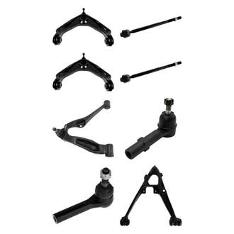 TRQ® - Front Lower and Upper Control Arm with Ball Joint and Tie Rod End Kit