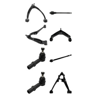 TRQ® - Front Lower and Upper Control Arm with Ball Joint and Tie Rod End Kit