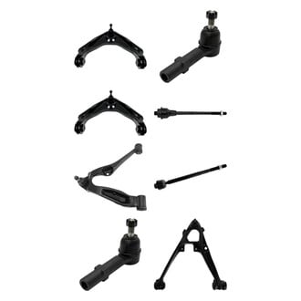 TRQ® - Front Lower and Upper Control Arm with Ball Joint and Tie Rod End Kit