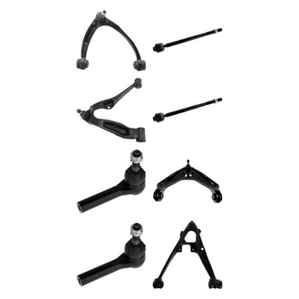TRQ® - Front Lower and Upper Control Arm with Ball Joint and Tie Rod End Kit