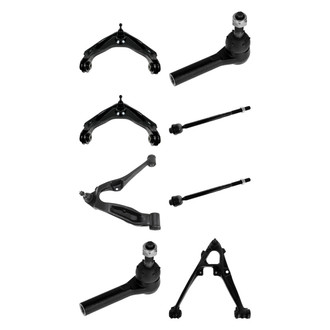 TRQ® - Front Lower and Upper Control Arm with Ball Joint and Tie Rod End Kit