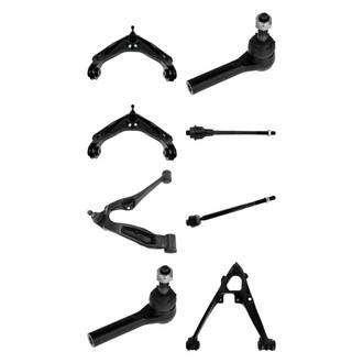 TRQ® - Front Lower and Upper Control Arm with Ball Joint and Tie Rod End Kit