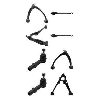TRQ® - Front Lower and Upper Control Arm with Ball Joint and Tie Rod End Kit