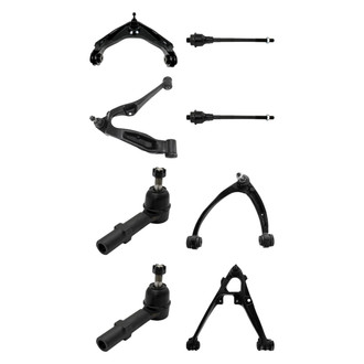 TRQ® - Front Lower and Upper Control Arm with Ball Joint and Tie Rod End Kit