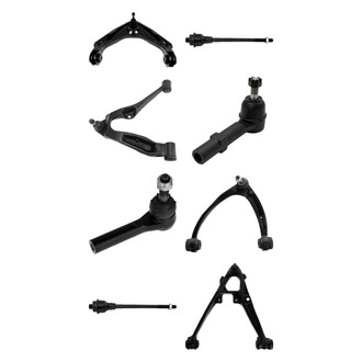 TRQ® - Front Lower and Upper Control Arm with Ball Joint and Tie Rod End Kit