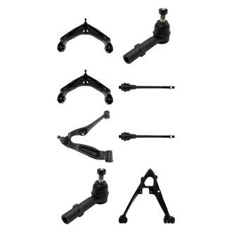TRQ® - Front Lower and Upper Control Arm with Ball Joint and Tie Rod End Kit