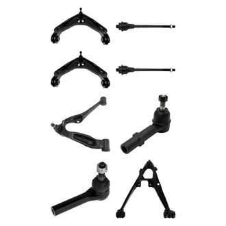 TRQ® - Front Lower and Upper Control Arm with Ball Joint and Tie Rod End Kit