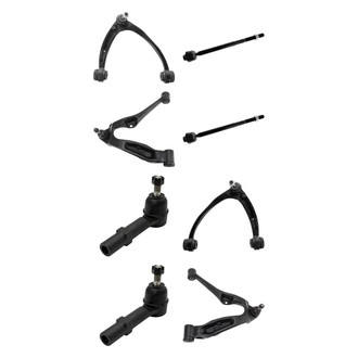TRQ® - Front Lower and Upper Control Arm with Ball Joint and Tie Rod End Kit