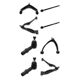 TRQ® - Front Lower and Upper Control Arm with Ball Joint and Tie Rod End Kit