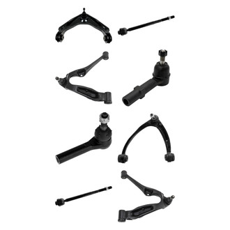 TRQ® - Front Lower and Upper Control Arm with Ball Joint and Tie Rod End Kit