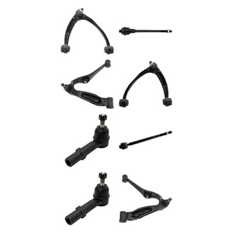 TRQ® - Front Lower and Upper Control Arm with Ball Joint and Tie Rod End Kit