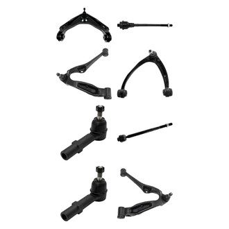 TRQ® - Front Lower and Upper Control Arm with Ball Joint and Tie Rod End Kit
