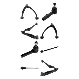 TRQ® - Front Lower and Upper Control Arm with Ball Joint and Tie Rod End Kit