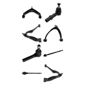 TRQ® - Front Lower and Upper Control Arm with Ball Joint and Tie Rod End Kit