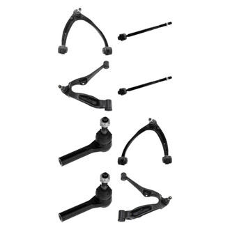 TRQ® - Front Lower and Upper Control Arm with Ball Joint and Tie Rod End Kit