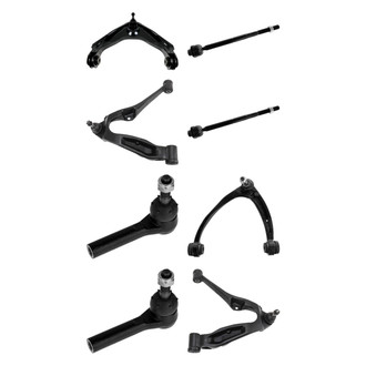TRQ® - Front Lower and Upper Control Arm with Ball Joint and Tie Rod End Kit