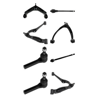 TRQ® - Front Lower and Upper Control Arm with Ball Joint and Tie Rod End Kit