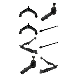TRQ® - Front Lower and Upper Control Arm with Ball Joint and Tie Rod End Kit