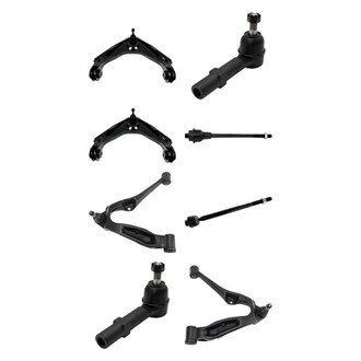 TRQ® - Front Lower and Upper Control Arm with Ball Joint and Tie Rod End Kit