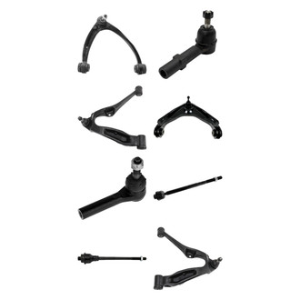 TRQ® - Front Lower and Upper Control Arm with Ball Joint and Tie Rod End Kit