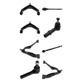 TRQ® - Front Lower and Upper Control Arm with Ball Joint and Tie Rod End Kit