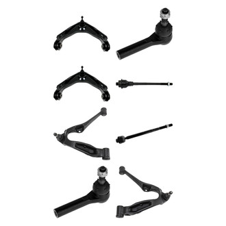 TRQ® - Front Lower and Upper Control Arm with Ball Joint and Tie Rod End Kit