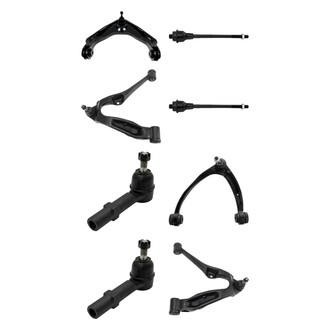 TRQ® - Front Lower and Upper Control Arm with Ball Joint and Tie Rod End Kit
