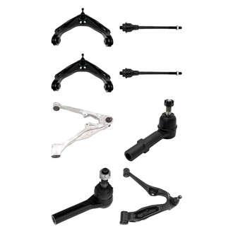 TRQ® - Front Lower and Upper Control Arm with Ball Joint and Tie Rod End Kit