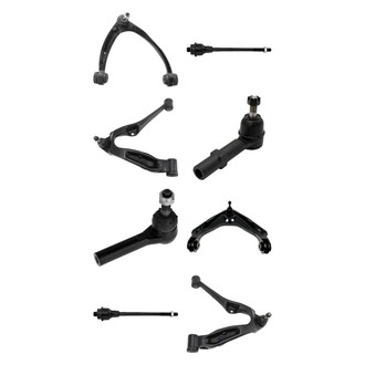 TRQ® - Front Lower and Upper Control Arm with Ball Joint and Tie Rod End Kit