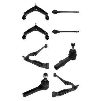 TRQ® - Front Lower and Upper Control Arm with Ball Joint and Tie Rod End Kit