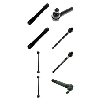 TRQ® - Front Lower and Upper Control Arm and Tie Rod End Kit