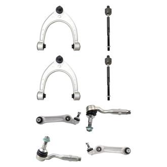 TRQ® - Front Lower and Upper Control Arm with Ball Joint and Tie Rod End Kit