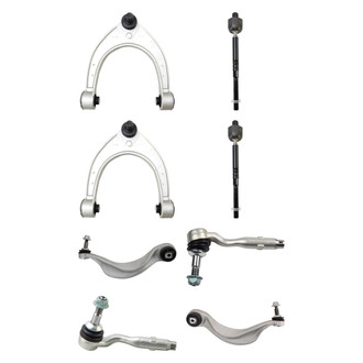 TRQ® - Front Lower and Upper Control Arm with Ball Joint and Tie Rod End Kit