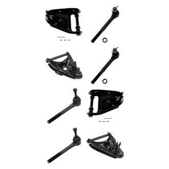 TRQ® - Front Lower and Upper Control Arm with Ball Joint and Tie Rod End Kit
