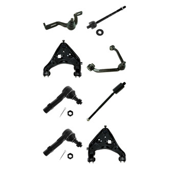 TRQ® - Front Lower and Upper Control Arm with Ball Joint and Tie Rod End Kit