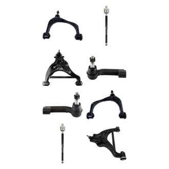 TRQ® - Front Lower and Upper Control Arm with Ball Joint and Tie Rod End Kit