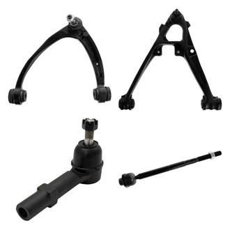 TRQ® - Front Driver Side Lower and Upper Control Arm with Ball Joint and Tie Rod End Kit