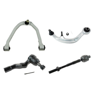 TRQ® - Front Driver Side Lower and Upper Control Arm with Ball Joint and Tie Rod End Kit